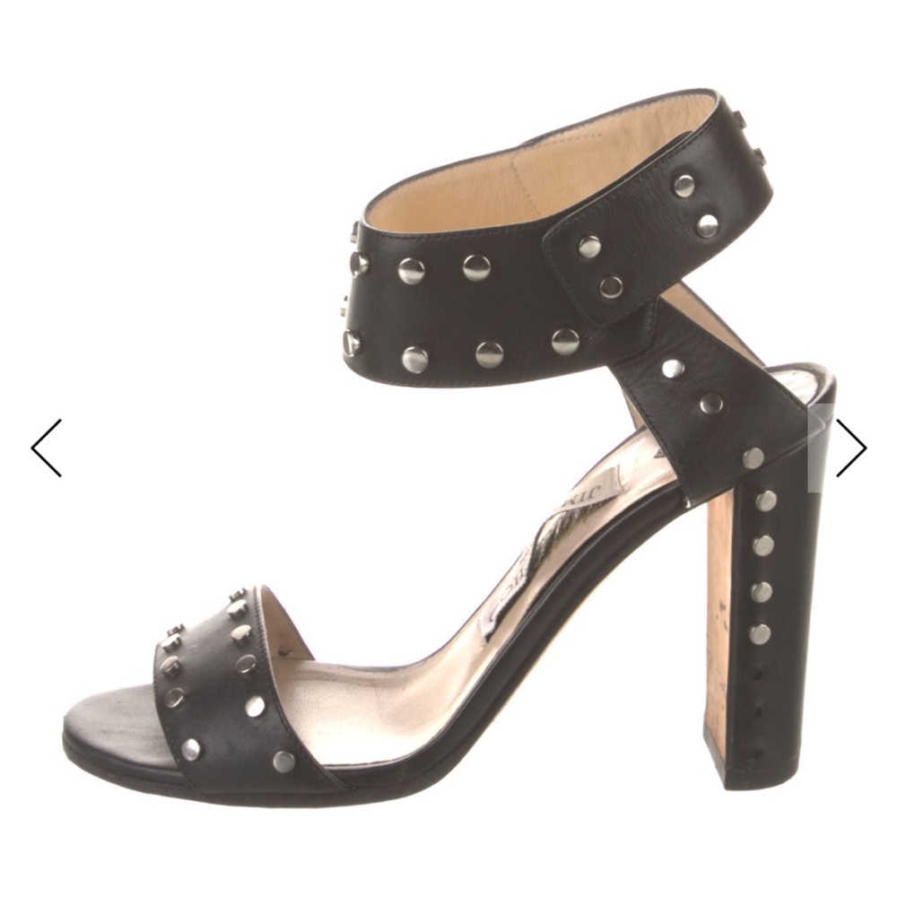 Jimmy Choo Black Studded Sandals